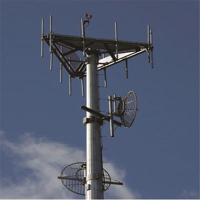 Heavy Duty Antenna Mast Tower Monopole 15 Meter 9m 10m 12m Monopole Steel Tower