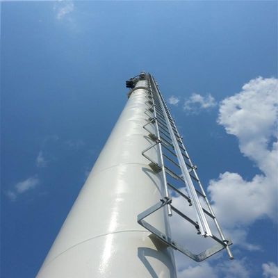 30m 35m 40m Galvanized 4g /5g Cell Sites Monopole Cell Phone Tower Signal Microwave