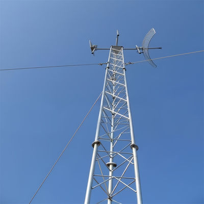 Wireless Communication Iron Telecom Guyed Pole Tower 5g Radio Antenna Wifi Isp Internet Tower For Sale