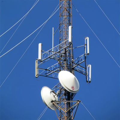 Wireless Communication Iron Telecom Guyed Pole Tower 5g Radio Antenna Wifi Isp Internet Tower For Sale