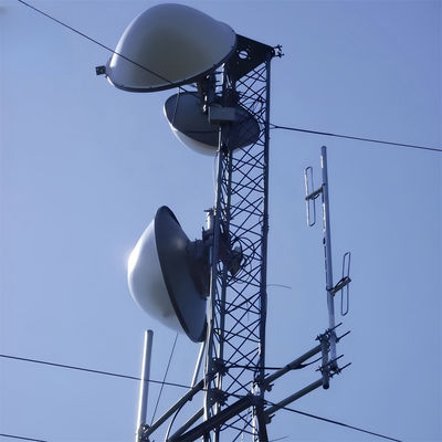 Tubular Steel Microwave Guyed Communication Tower 20- 80M 3 Legged