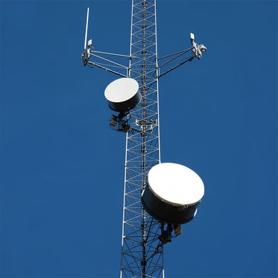 3 Legs Network Radio 5G Antenna Guyed Wire Tower Triangular Galvanized Steel