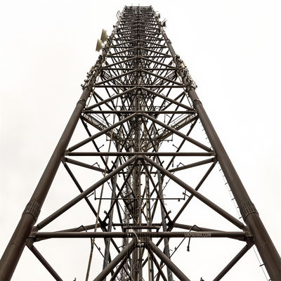 3 Legs Network Radio 5G Antenna Guyed Wire Tower Triangular Galvanized Steel