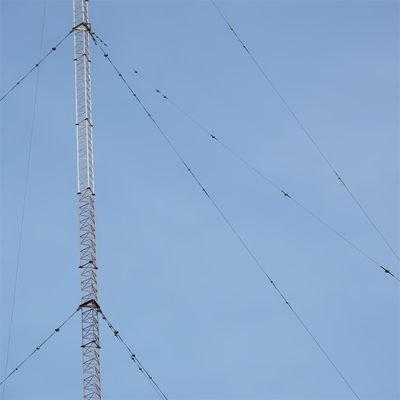 100 Meter Q345 Q235 Q420 Steel Structure Guyed Pole Tower Antenna Angle Lattice Communication Pole Mast Telecommunication Tower