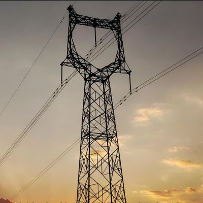110KV 220KV Hot Dip Galvanized Large Power Line Towers High Voltage Electric Tower