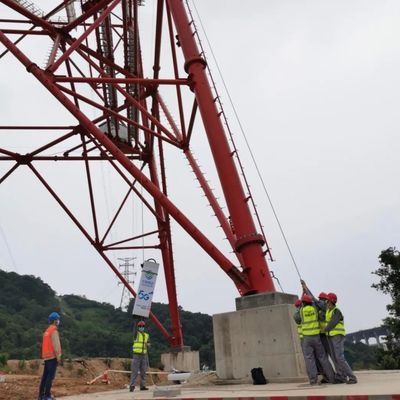 33KV To 110KV Power Transmission Tower Angle Iron Tower 30-180 km/h Wind Speed