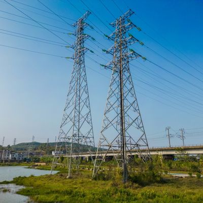 Dip Galvanized Steel Electricity Power Transmission Tower Lattice Steel Tower