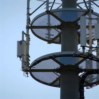 5G Cell Base Station Steel Telecom Monopole Tower