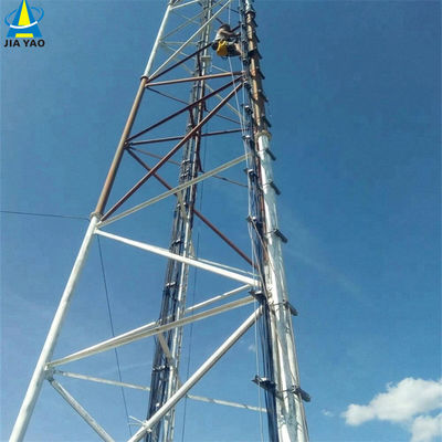 TV Antenna Pole Mast 3 Legged Tubular Steel Tower 175M- 300M