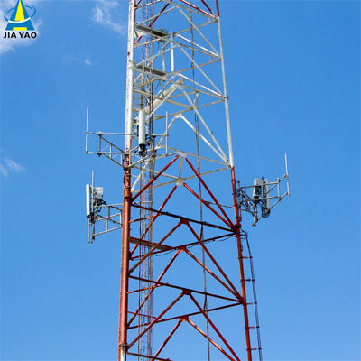 10 20 30 40 50 60M Galvanized Tubular Steel Tower Wifi Signal Bts Televisions 3 Legged Tubular Steel Tower