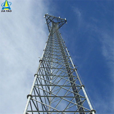10 20 30 40 50 60M Galvanized Tubular Steel Tower Wifi Signal Bts Televisions 3 Legged Tubular Steel Tower