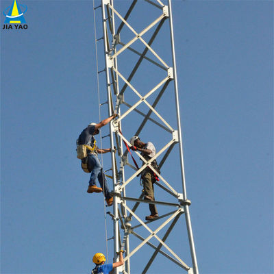 10 20 30 40 50 60M Galvanized Tubular Steel Tower Wifi Signal Bts Televisions 3 Legged Tubular Steel Tower