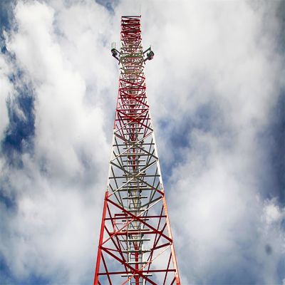 30m Self Supporting Lattice Tower For Communication GSM Tower Made Of Angle Steel