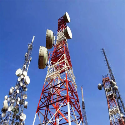 30m Self Supporting Lattice Tower For Communication GSM Tower Made Of Angle Steel