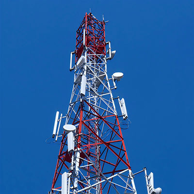 30m Self Supporting Lattice Tower For Communication GSM Tower Made Of Angle Steel