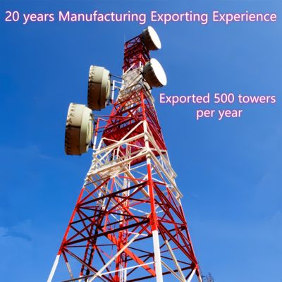 12m 30m 45m 4 Legged Angular Steel Self Supporting Gsm Cdma Lte Isp Antenna Telecom Bts Easily Installed Lattice Tower