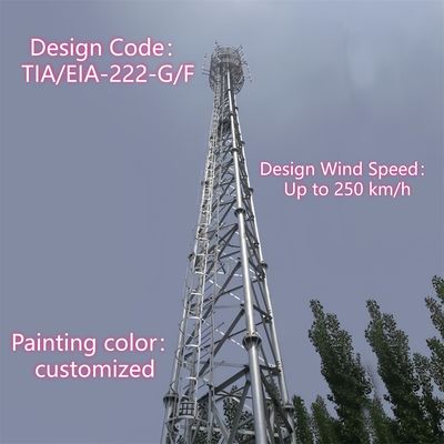 Hdg Lattice 35m 3 leg pipe telecom telecommunication communication tube bts shelter mast tower