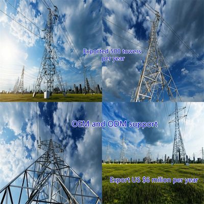 Heavy Duty Galvanized Steel High Voltage Transmission Tower Optimized for Maximum Load Capacity and Structural Integrity