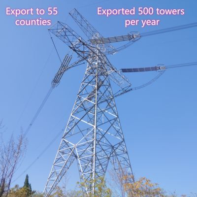 Heavy Duty Galvanized Steel High Voltage Transmission Tower Optimized for Maximum Load Capacity and Structural Integrity