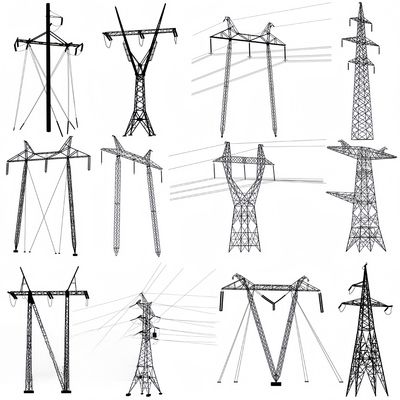 Heavy Duty Galvanized Steel High Voltage Transmission Tower Optimized for Maximum Load Capacity and Structural Integrity
