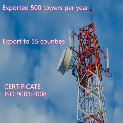30m Self Supporting Lattice Tower For Communication GSM Tower Made Of Angle Steel
