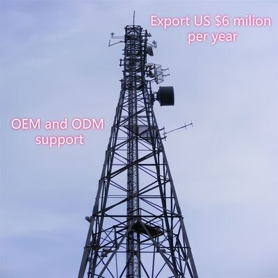 30m Self Supporting Lattice Tower For Communication GSM Tower Made Of Angle Steel
