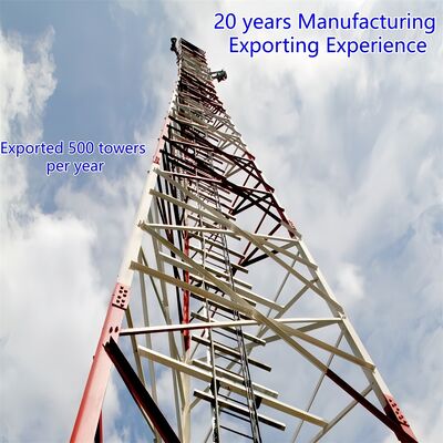 5 10 15 20 25 30 M Self Supporting Galvanized Angular Steel 3 Legged Tower