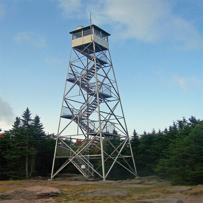 Galvanized Steel Lightning Protection Forest Watchtower Guard Tower 15m - 50 m