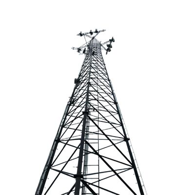 Corrosion Resistant 3-Leg Tubular Tower GSM Microwave Communication Telecommunication Broadcasting Tower