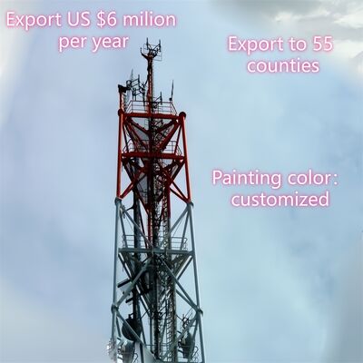 Strong and Durable 3 Legged Tubular Steel Tower Designed to Meet Demanding Load and Environmental Requirements in Industry