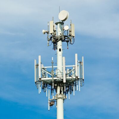 Monopole Tower telecom tower constructed from mild and high tensile steel grades with EN 1991-1-4 & EN 1993-3-1 design code for performance