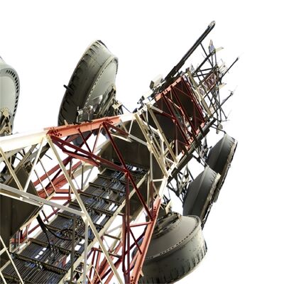 Durable 4 Legged Angular Steel Tower with bolts nuts and washers conforming to ISO 898 and DIN 7990 standards for mechanical reliability