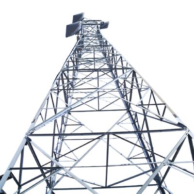 Steel tower 4 Legged Angular Steel Tower designed for telecom featuring robust construction and compliance with international design codes