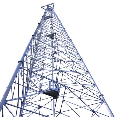 Light Duty 45 Meter 3legged Tubular Cellular Microwave Galvanizing Isp Pylon Antenna 5g Pole 3 Legged Lattice Steel Tower
