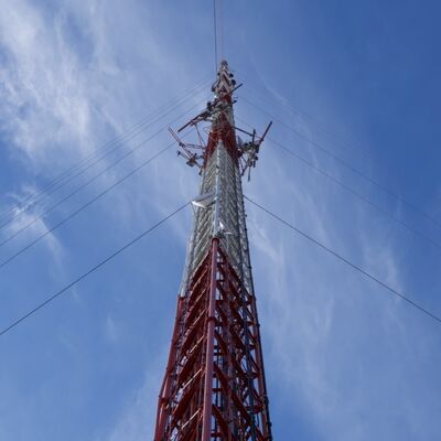 Guyed Wire Tower featuring design compliance with ANSI/TIA-222-G-H-F and European EN standards for structural performance