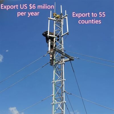 Guyed Wire Tower engineered to meet EN 1993 3 1 design codes providing compliance with European structural steel standards