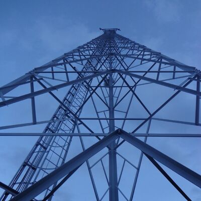 Triangular Three Legged Self Supporting Galvanized Telecom Antenna Tower