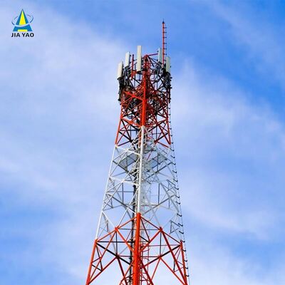 Four Legged Angular Steel Lattice Tower For Telecommunication