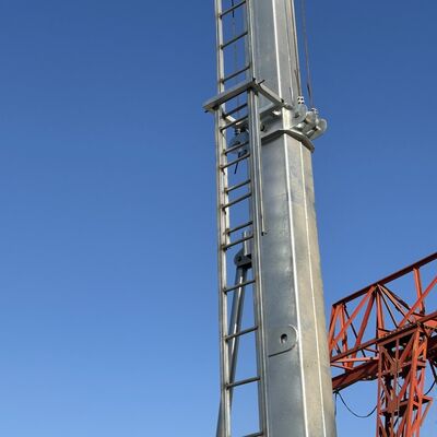 Monopole Telescopic Tower 15-25M Galvanized Steel Truck Mounted Communication Antenna 40M/S Windproof ISO Certified