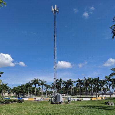 Telescopic Tower 15-30M Tube Solid Rod Communication Antenna Lighting Truck Mounted 40M/S Wind Resistance Hot Dip Galvanized