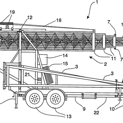 Telescopic Tower 15-30M Galvanized Steel Truck Mounted Communication Antenna 40M/S Windproof