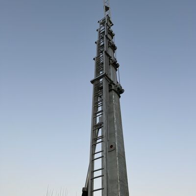 Telescopic Galvanized Steel Lighting + Communication 15 20 25M 5G 4G Wifi Mobile Emergency Tower