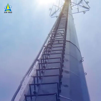 Monopole Tower telecom tower designed with tension strength ranging from 360 to 630 megapascals for enhanced durability