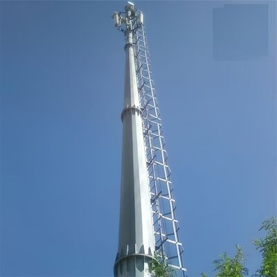 Monopole Tower telecom tower designed with tension strength ranging from 360 to 630 megapascals for enhanced durability