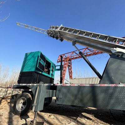 Heavy Duty Telescopic Tower with Vertical Deviation Less Than One Per Thousand Offering Performance for Communication and Lighting Tasks