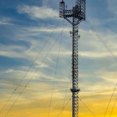 Durable Guyed Wire Tower constructed with high strength steel cables providing solutions for tall slender structures