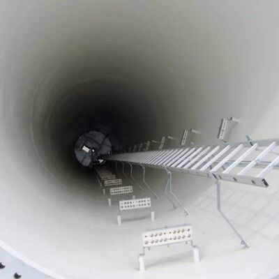 Monopole Tower telecom single shaft constructed from  Q235 and Q355 steel grades meeting A36 astm EN 1991 1 4 and EN 1993 3 1 design codes