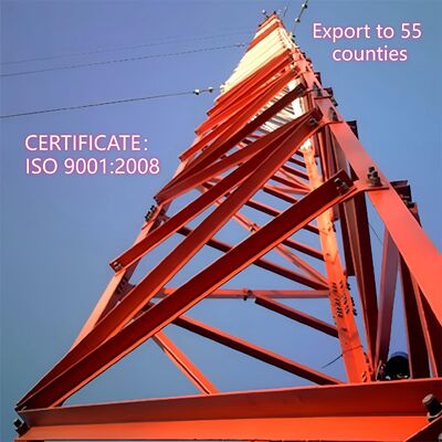 80m-150m High Stability Guyed Wire Tower for Cross-Border Long-Distance Microwave Communication