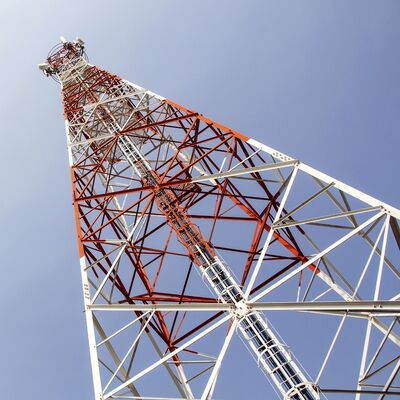 High-Performance 5G Radio 4-Legged Angular Antenna Tower for Wireless Communication