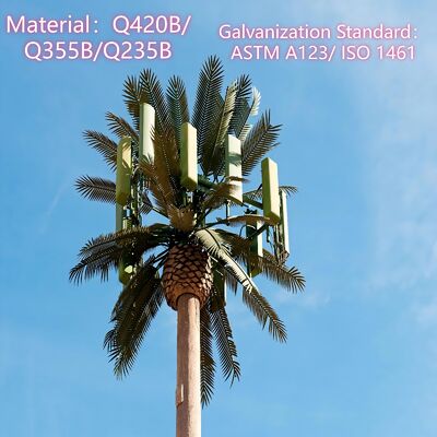 15 21 27M Scenic Zone Bionic  Tree Camouflaged Galvanized Steel Outdoor 5G 4G Wifi Communication Tower